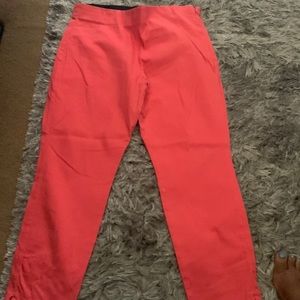 Peach ankle pants